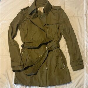 Michael Kors Olive Green Women's Trench Coat